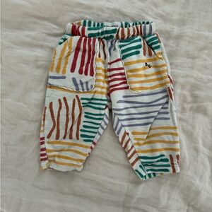 Bobo Choses Baby Stripe Pattern Pants Size 6-12 Months